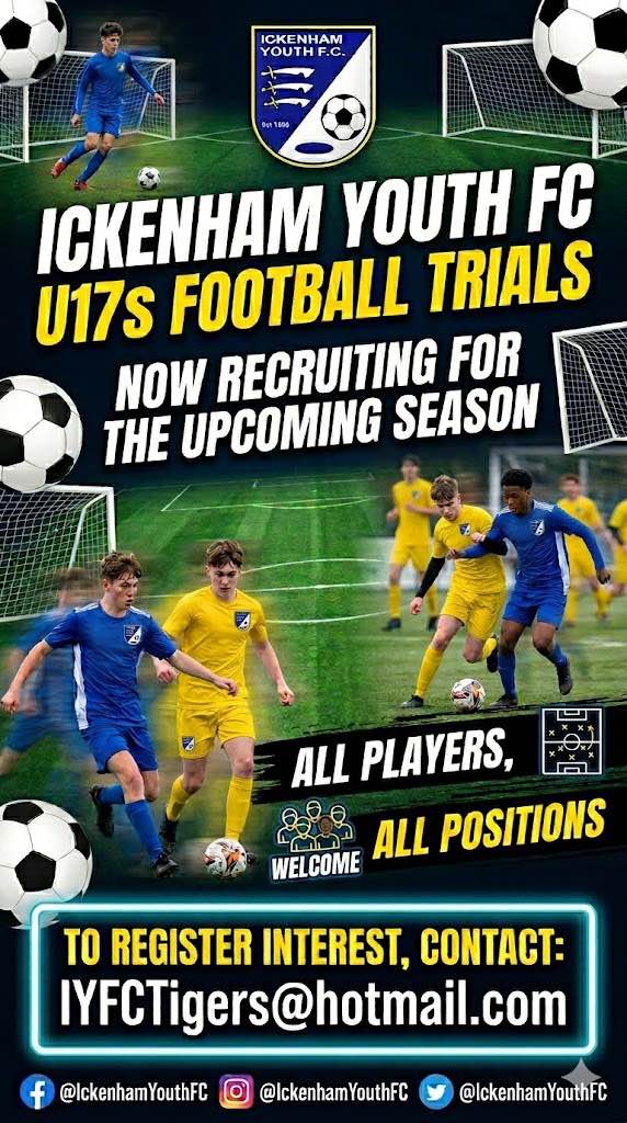 Ickenham Youth wants U17 players U17 for 2026/27